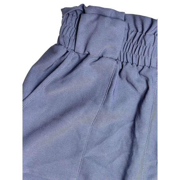 Grace Karin Size M Pants Womens Blue High Rise Casual Paper Bag Waist - Picture 2 of 5